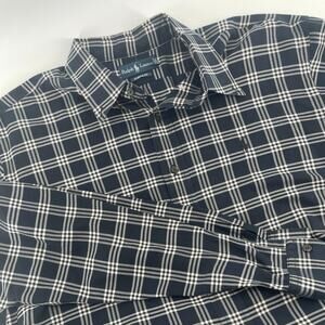 Ralph Lauren Men's Navy Plaid Shirt